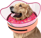 Supet Raised Inflatable Dog Cone Collar to Stop Licking, Soft Dog Cone by Supet