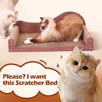 ComSaf 26.4" Large Cat Scratcher Bed, Cat Scratching Board, Durable Cardboard - Image 7