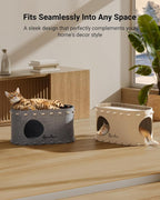 DownyPaws Cat House for Indoor Cats, Cat Bed Cave for Multiple & Large Cats Up - Image 6
