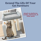 TRIXIE Replacement Sisal Post for Cat Scratching Posts, Backup Scratcher for - Image 2