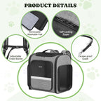 Pawtners Dog Backpack Carrier Large Pet Carrier Backpack - Image 2