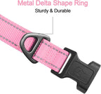Joytale Reflective Dog Collar, Soft Neoprene Padded, Metal D-Ring, Nylon Pet - Image 3