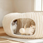 Cat Tunnel Bed with 40 Pcs Interactive Cat Toys, Cat Tube with Kitten Toys - Image 3