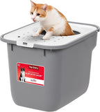 IRIS USA Cat Litter Box, Large Cat Box Enclosure, Top Entry by IRISUSA