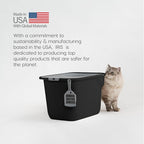 IRIS USA Cat Litter Box, Large Cat Box Enclosure, Top Entry - Image 8