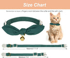 Bunny Ear Cat Collar with Bell and Bow Tie, Breakaway Cute Bowtie Kitten Collars - Image 8