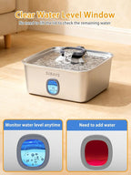 SIBAYS 4Gal/15L Large Dog Water Fountain, Stainless Steel Pet Fountain - Image 6