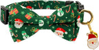 2 Pack Cotton Cat Collar with Bow Tie and Bell - Image 3