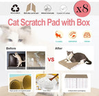 8 Packs in 1 Cat Scratch Pad, Cat Scratcher Cardboard, Reversible, Durable - Image 6