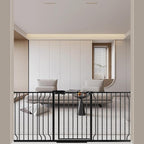 WAOWAO Baby Gate 62.20-71.26" Extra Wide Pressure Mounted Walk Through Swing by WAOWAOBABYSAFETYPRODUCTS