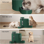Gardner Pet Automatic Gravity Cat Food Feeder and Water Dispenser Stainless - Image 7