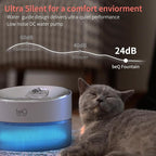 beQ Cat Water Fountain, 2.5L/84oz Inside Ultra-Quiet Stainless Steel Automatic - Image 4