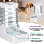 Dog Cat Water Dispenser: 8L White Upgraded Gravity Feeder - Image 5