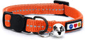 Pawtitas Recycled Orange Reflective Cat Collar – Eco-Friendly Breakaway Safety by Pawtitas