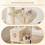 Heybly Cat Tree, 49.2 Inches Cat Tower - Image 4