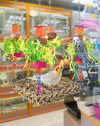 ERKOON Conure Toys, Bird Cockatiel Toys Foraging Swing Mat Parrot Climbing - Image 7