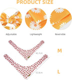 Summer Spring Dog Bandanas 2PCS, Premium Durable Fabric Dog Scarf Bid - Image 2