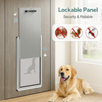 Aluminum XL Dog Door for Door, Open Size:24.4" H x 13.8'', Heavy Duty Doggy Door - Image 8