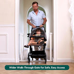BABELIO Baby Gate for Doorways and Stairs, 31-36" Pet Gate - Image 2