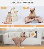 1 Pack 3 Blankets Super Soft Fluffy Cute Bone Pattern Pet Blanket Flannel Throw - Image 2