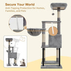 Heybly Cat Tree, 49.2 Inches Cat Tower - Image 6