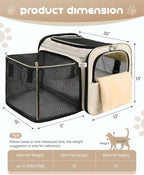MIDOG Cat Carrier Soft for Small to Medium-Sized Cats, TSA Airline Approved - Image 8