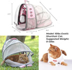 Lollimeow Cat Carrier Backpack, Expandable Bubble Pet Carrier - Image 2