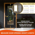 Fiberglass Magnetic Screen Door Fit Door Size 36 x 78 in- Heavy Duty Fiberglass - Image 2