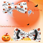Halloween Dog Collar, Pet Collar Bow Pumpkin Pet Collar Girl Boy Bow Dog - Image 4