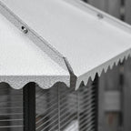 PawHut 44" Hexagon Covered Canopy Portable Aviary Flight Bird Cage - Image 8