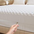 OhGeni 100% Waterproof Zippered Mattress Protector, Queen Size Mattress - Image 2