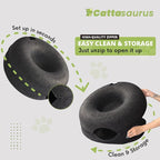 CATTASAURUS Peekaboo Cat Cave for Multiple & Large Cats Up to 30-45 Lbs - Image 5