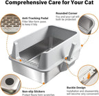 Stainless Steel Litter Box, XL Metal Cat Litter Box - Image 4