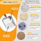 Rustproof & Unbreakable 304 Stainless Steel Metal Cat Litter Scoop - Image 5