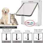 CEESC Extra Large Cat Door, Weatherproof, ABS Material, 4-Way Locking Flap - Image 4