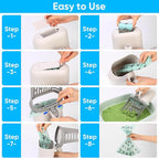 MYPIN Cat Litter Scooper with Holder, Upgraded Cat Litter Shovel with Bags - Image 6