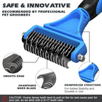 3PCS Pet Grooming Rake & Metal Comb & Flea Comb - Image 3