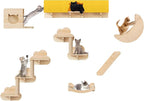 13-in-1 Cat Wall Shelves and Perches, Floating Cat Shelves, Solid Wood Wall - Image 7