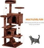 54-Inch Cat Tree for Large Cats, Sturdy Multi-Level Cat Tower - Image 4