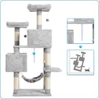 Hey-brother Large Multi-Level Cat Tree Condo Furniture - Image 8