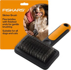 Fiskars Pet, Cat and Dog Brush, Fine Bristles & SoftGrip Handle by Fiskars