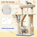 Taoqimiao Cat Tree, 38.5-Inch Cat Tower - Image 7