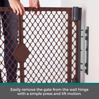 MyPet Extra Wide Dog Gate with Small Pet Door. 38.5” to 103.5" Wide. Cat Gate - Image 6