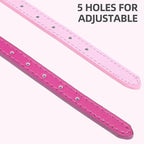 PUPTECK 2 PCS Soft Genuine Leather Cat Kitten Collar - Image 5