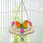 Wontee Bird Nest Parrot Breeding Nest Bed Bird Hanging Swing - Image 4