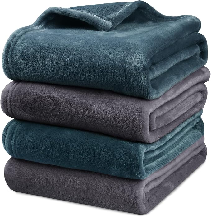 Onarway Dog Blanket Washable for Puppy: 4 Packs Dog Blankets 40”x28” by Onarway