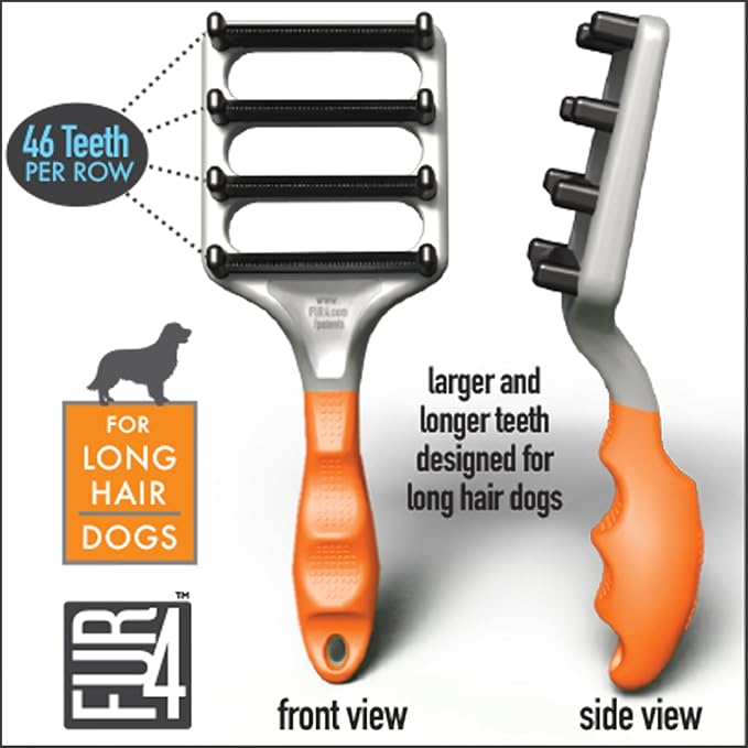 FUR4 deShedding Dog Brush for Long Hair Dogs – Pet Hair Brush - Image 10
