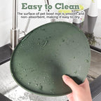 BNOSDM Silicone Cat Feeding Mat 2 Pack Dog Bowl Mats Pet Silicone Food Mat - Image 4