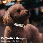 Reflective Dog Collar for Medium Dogs, Cute Leopard Style Adjustable Heavy-Duty - Image 3
