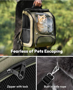 Pecute Cat Backpack Carrier, Large Space Cat Bubble Backpack, Breathable Cat - Image 6